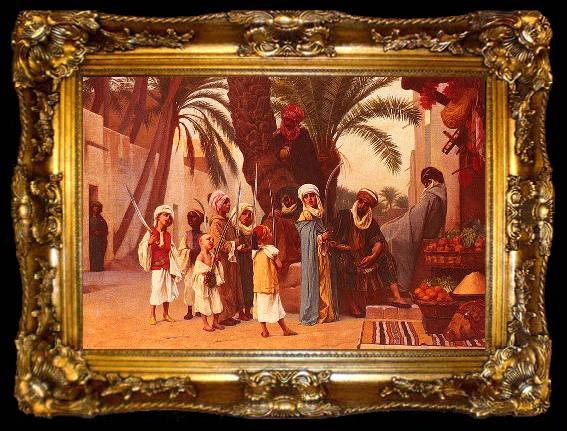 framed  Gustave Boulanger A Tale of 1001 Nights, ta009-2